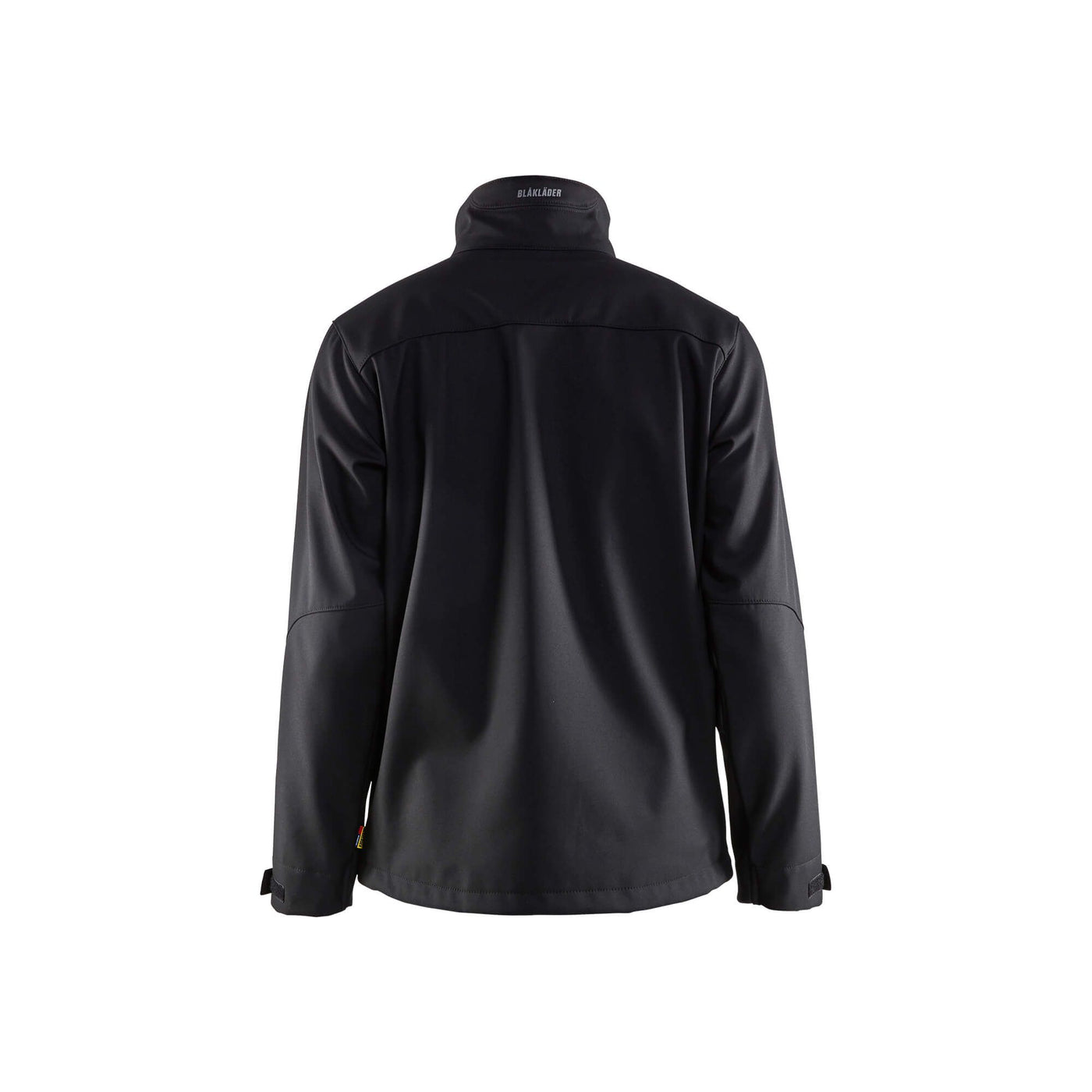 Blaklader 47522516 Softshell Jacket Water-Resistant Black Rear #colour_black