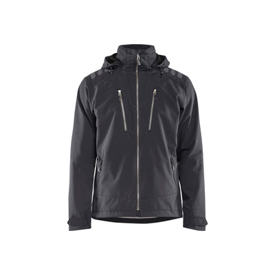 Blaklader 47492513 Softshell Jacket Waterproof Dark Grey/Black Main #colour_dark-grey-black