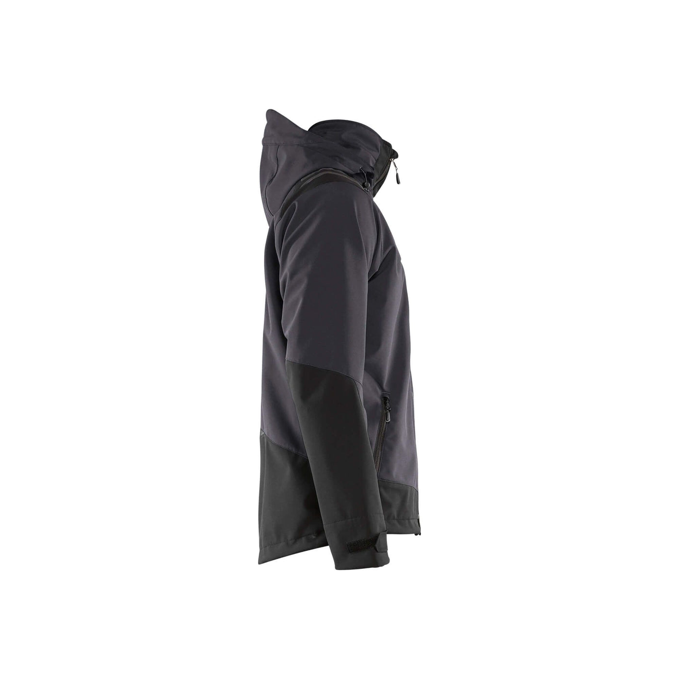 Blaklader 47492513 Softshell Jacket Waterproof Dark Grey/Black Right #colour_dark-grey-black