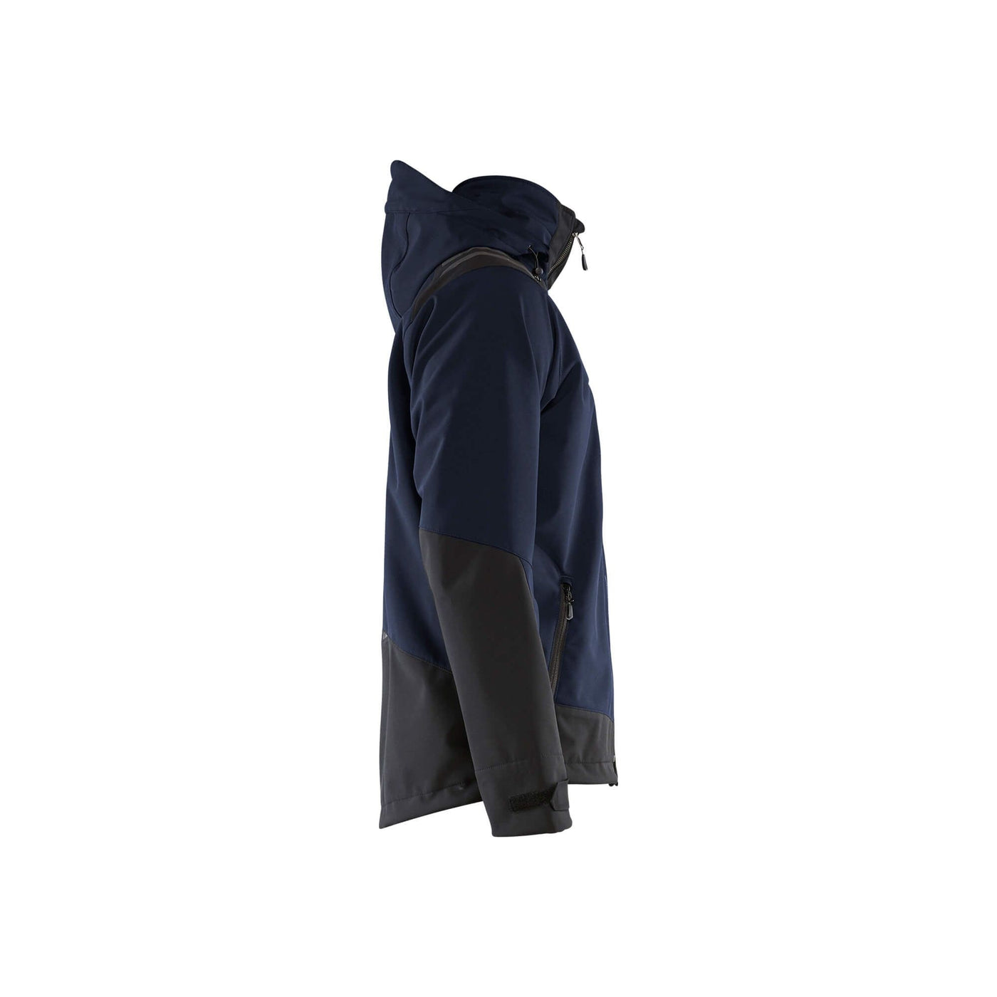 Blaklader 47492513 Softshell Jacket Waterproof Dark Navy Blue/Black Right #colour_dark-navy-black