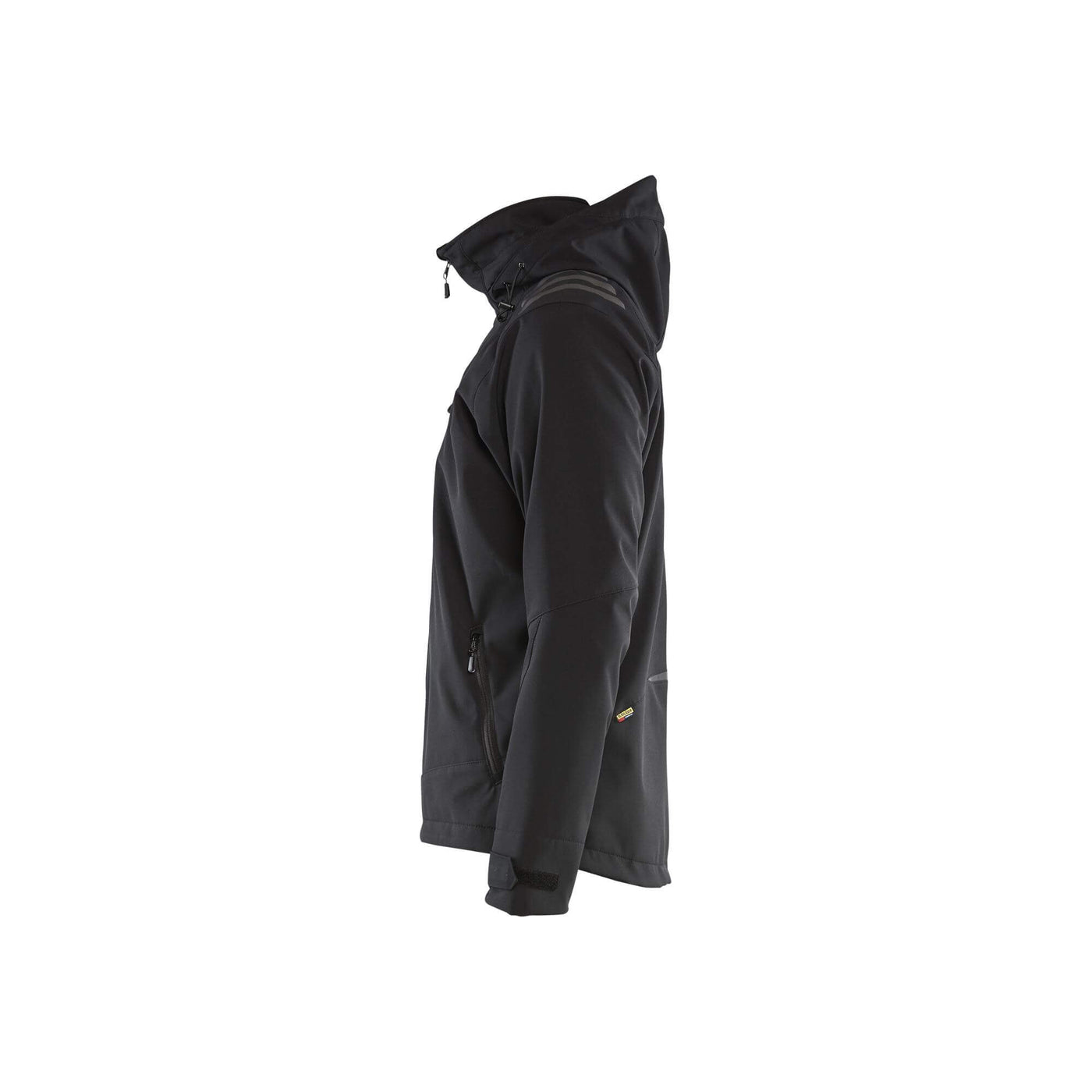 Blaklader 47492513 Softshell Jacket Waterproof Black Left #colour_black