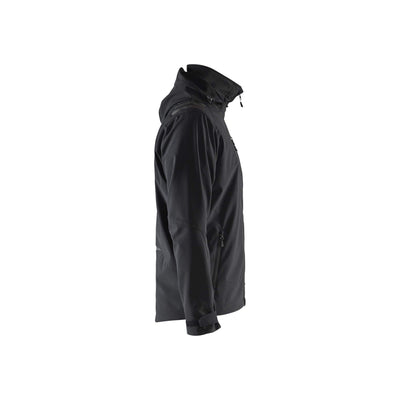 Blaklader 47492513 Softshell Jacket Waterproof Black/Black Right #colour_black-black