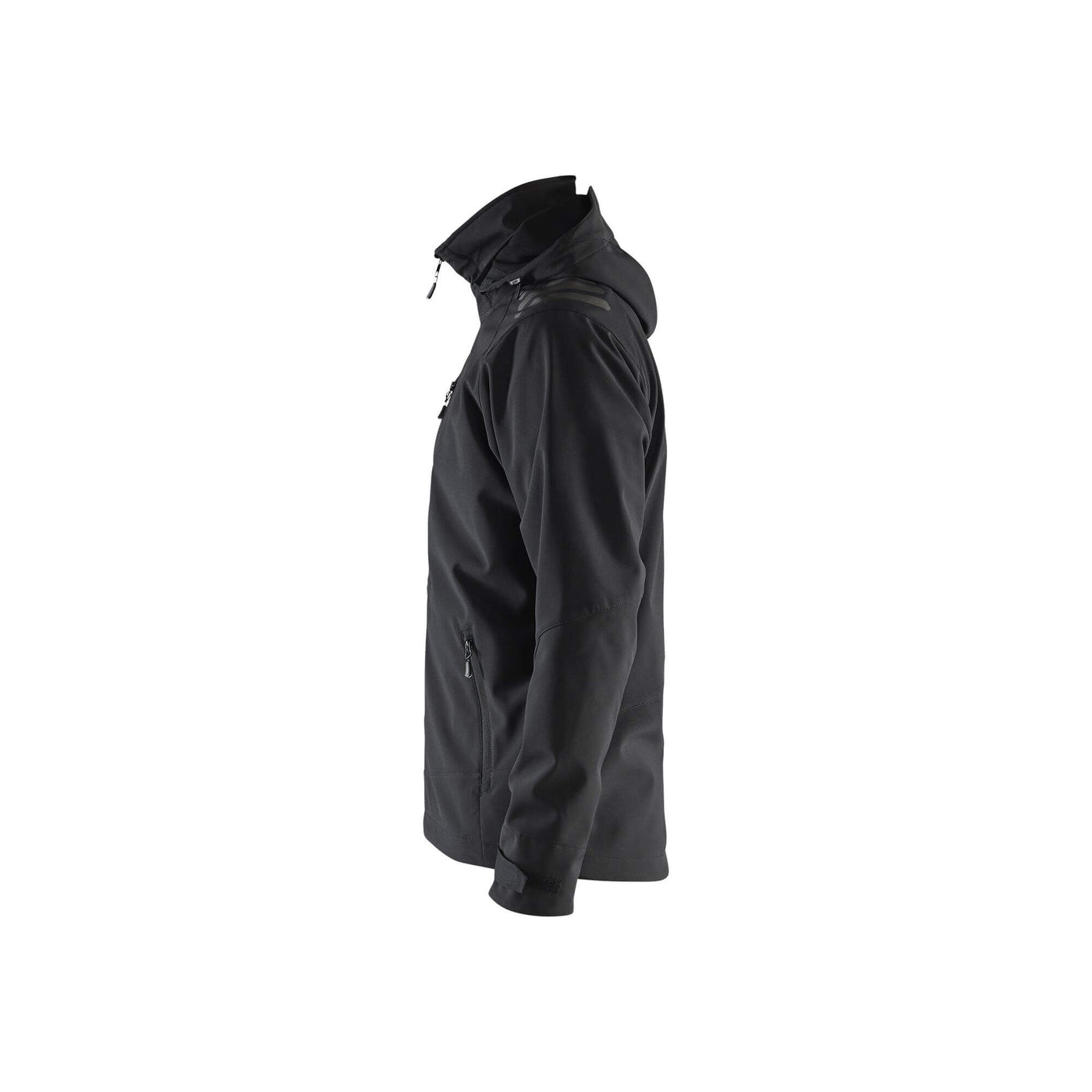 Blaklader 47492513 Softshell Jacket Waterproof Black/Black Left #colour_black-black