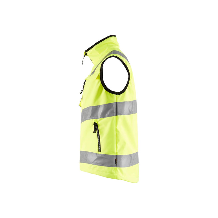 Blaklader 30492517 Softshell Vest Hi-Vis Hi-Vis Yellow Left #colour_yellow