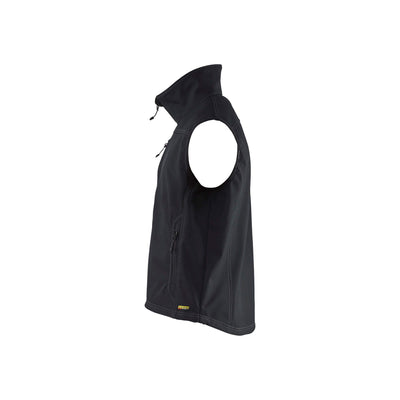 Blaklader 81702515 Softshell Work Vest Black Left #colour_black