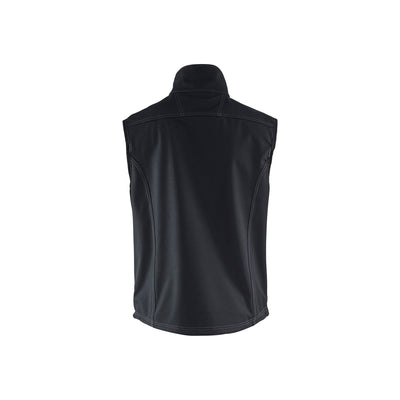Blaklader 81702515 Softshell Work Vest Black Rear #colour_black