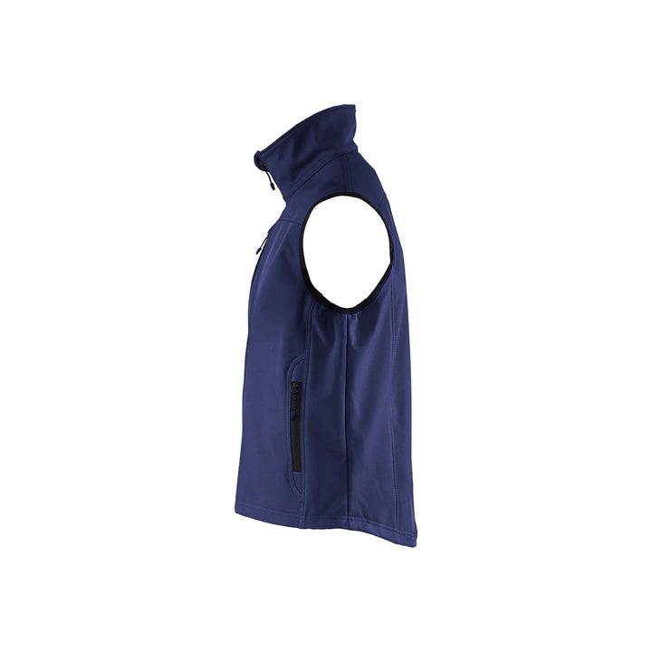 Blaklader 81702515 Softshell Work Vest Navy Blue Left #colour_navy-blue