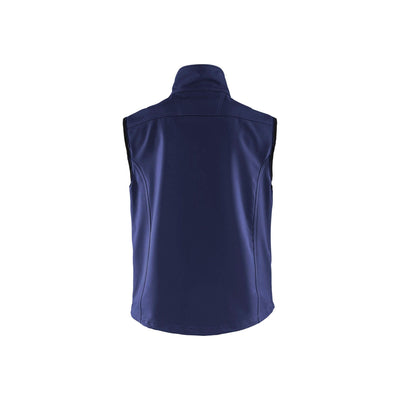 Blaklader 81702515 Softshell Work Vest Navy Blue Rear #colour_navy-blue