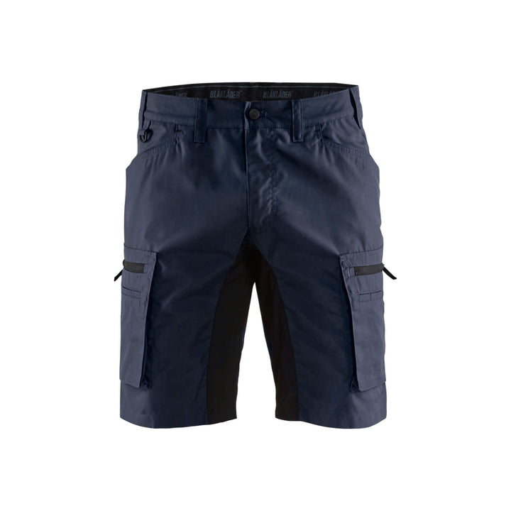 Blaklader 14491845 Stretch Service Shorts Dark Navy Blue/Black Main #colour_dark-navy-black