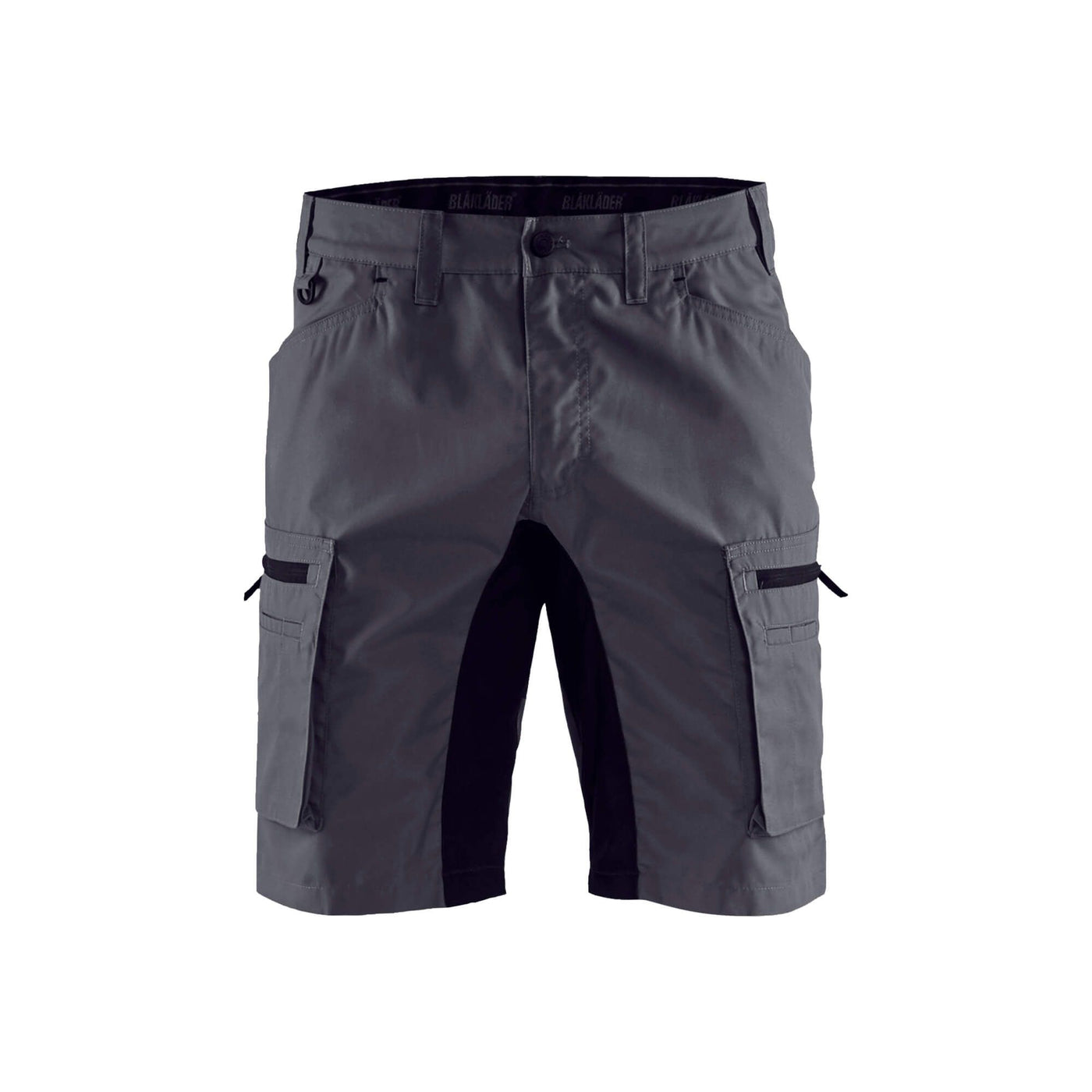 Blaklader 14491845 Stretch Service Shorts Mid Grey/Black Main #colour_mid-grey-black