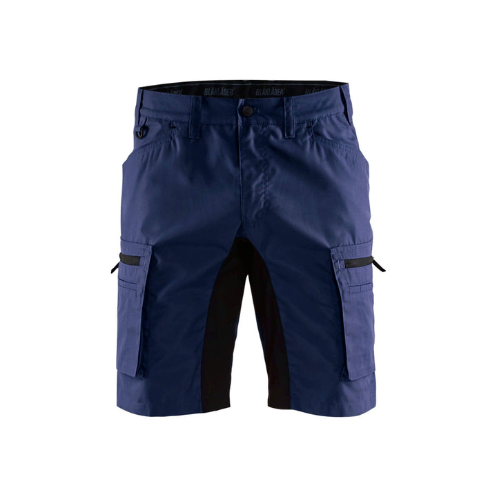 Blaklader 14491845 Stretch Service Shorts Navy Blue/Black Main #colour_navy-blue-black