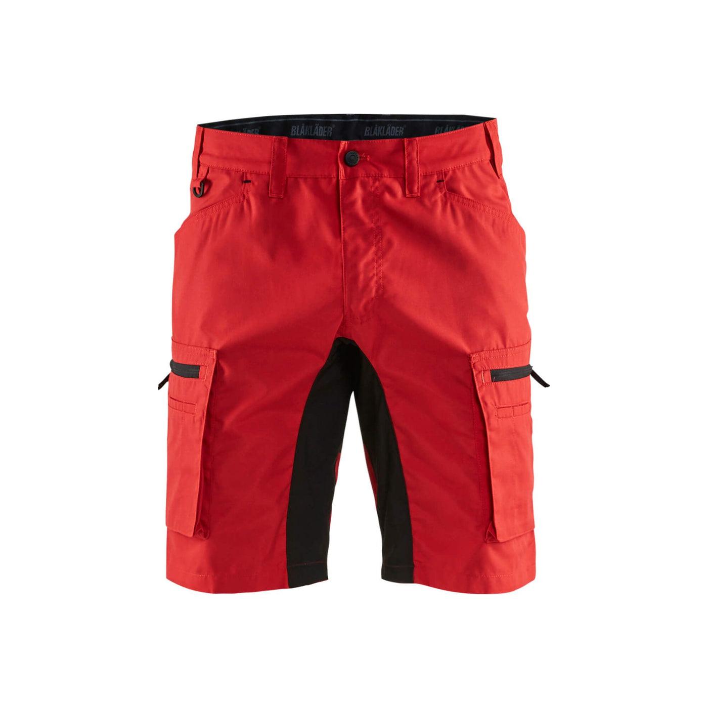 Blaklader 14491845 Stretch Service Shorts Red/Black Main #colour_red-black