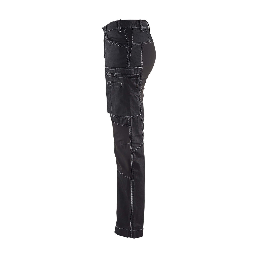 Blaklader 71591142 Stretch Service Trousers Black Left #colour_black