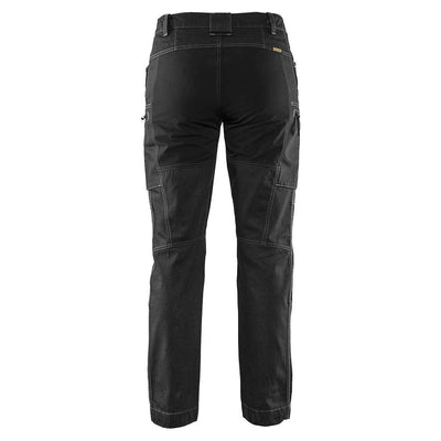 Blaklader 71591142 Stretch Service Trousers Black Rear #colour_black