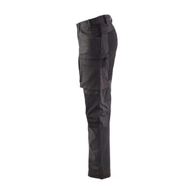 Blaklader 71591146 Stretch Service Trousers Dark Grey/Black Left #colour_dark-grey-black