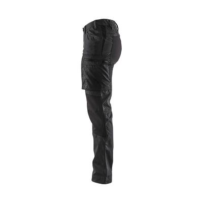 Blaklader 71591845 Stretch Service Trousers Black Left #colour_black