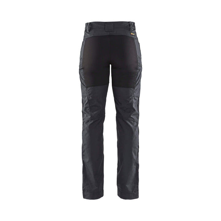 Blaklader 71591845 Stretch Service Trousers Dark Grey/Black Rear #colour_dark-grey-black