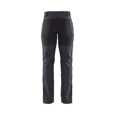Blaklader 71591845 Stretch Service Trousers Dark Grey/Black Rear #colour_dark-grey-black
