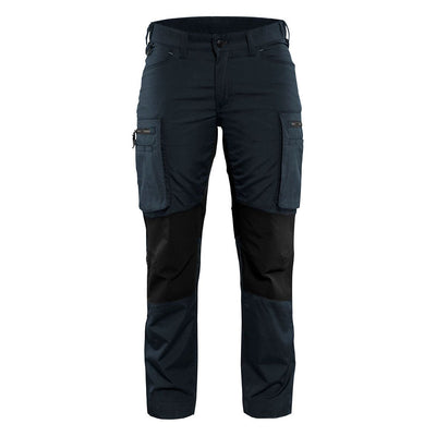 Blaklader 71591845 Stretch Service Trousers Dark Navy Blue/Black Main #colour_dark-navy-blue-black