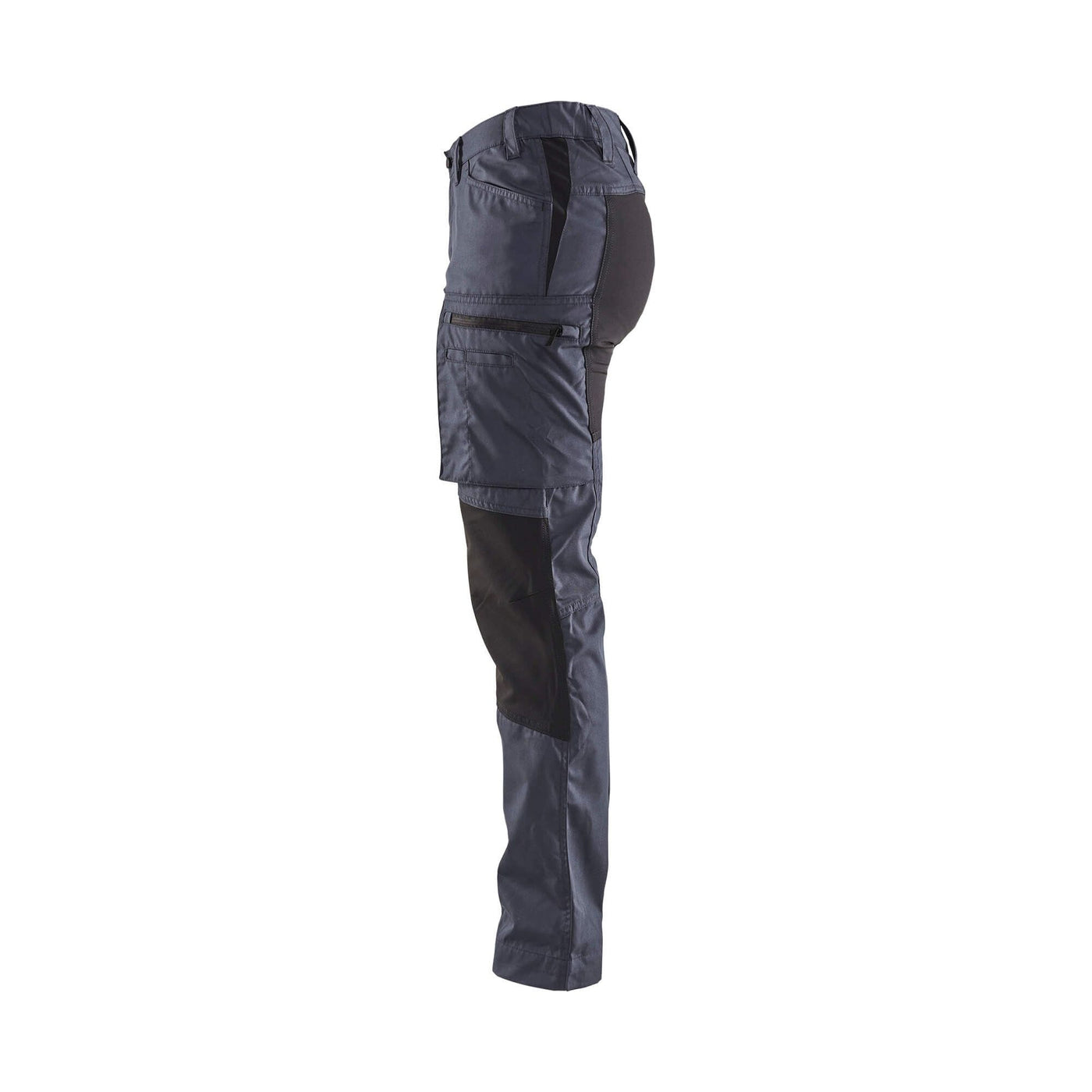 Blaklader 71591845 Stretch Service Trousers Grey/Black Left #colour_grey-black