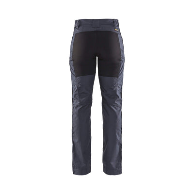 Blaklader 71591845 Stretch Service Trousers Grey/Black Rear #colour_grey-black