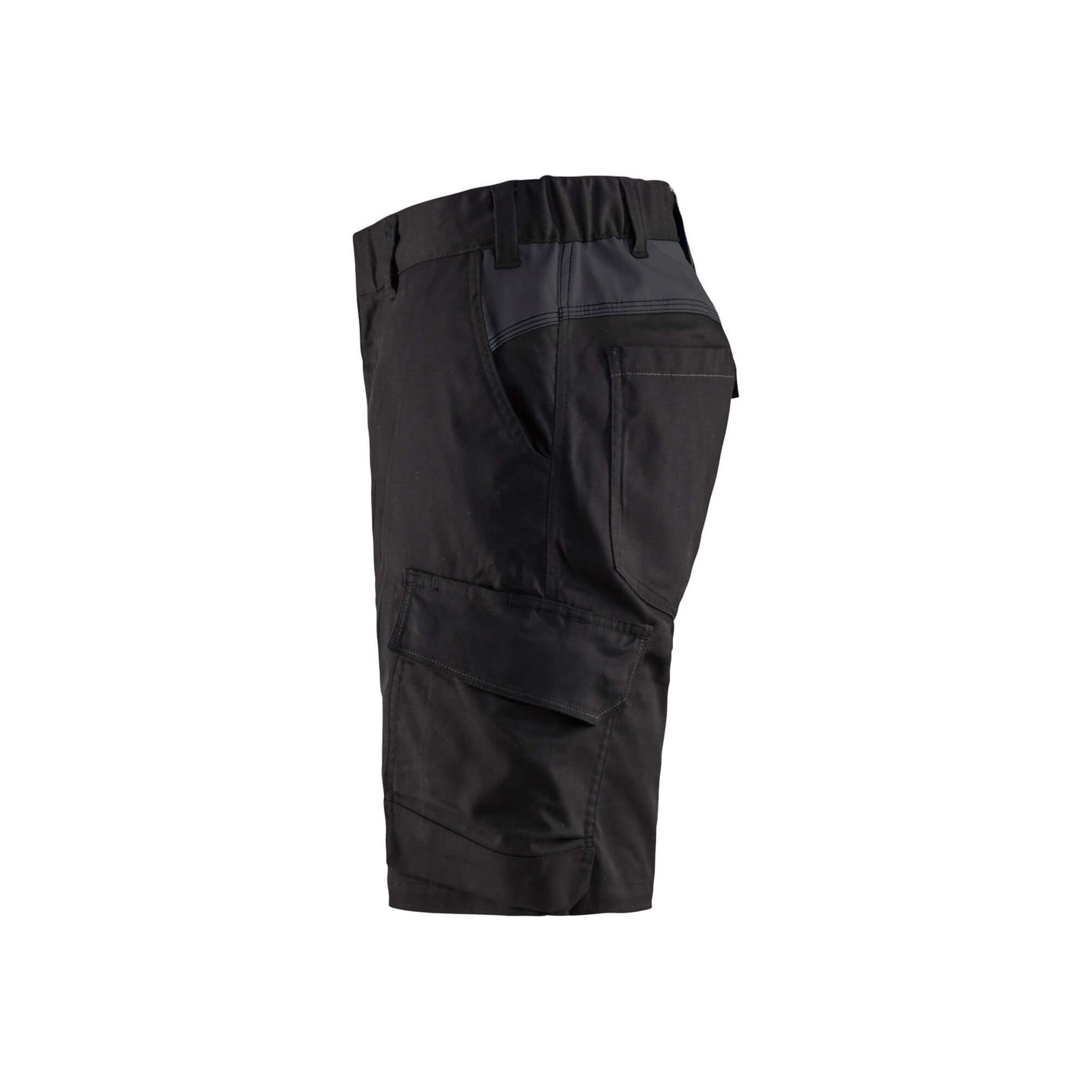 Blaklader 14461832 Stretch Shorts Industry Black/Dark Grey Left #colour_black-dark-grey