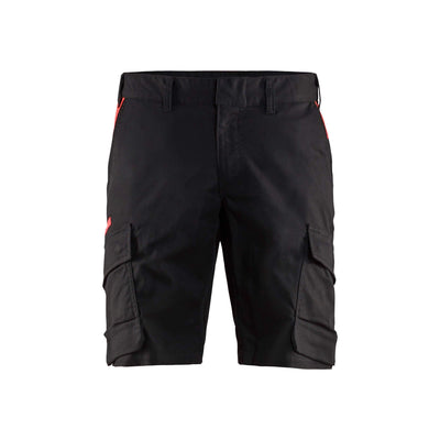 Blaklader 14461832 Stretch Shorts Industry Black/Red Main #colour_black-red