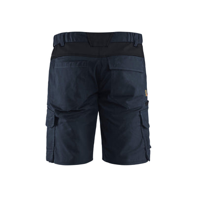 Blaklader 14461832 Stretch Shorts Industry Dark Navy Blue/Black Rear #colour_dark-navy-black