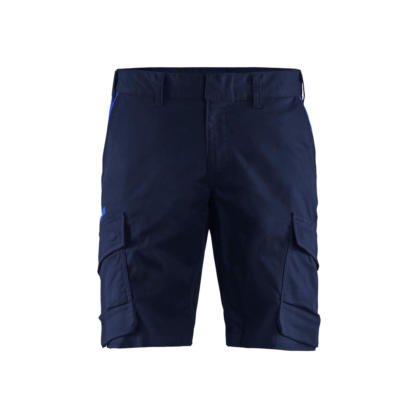 Blaklader 14461832 Stretch Shorts Industry Navy Blue/Cornflower Blue Main #colour_navy-blue-cornflower-blue