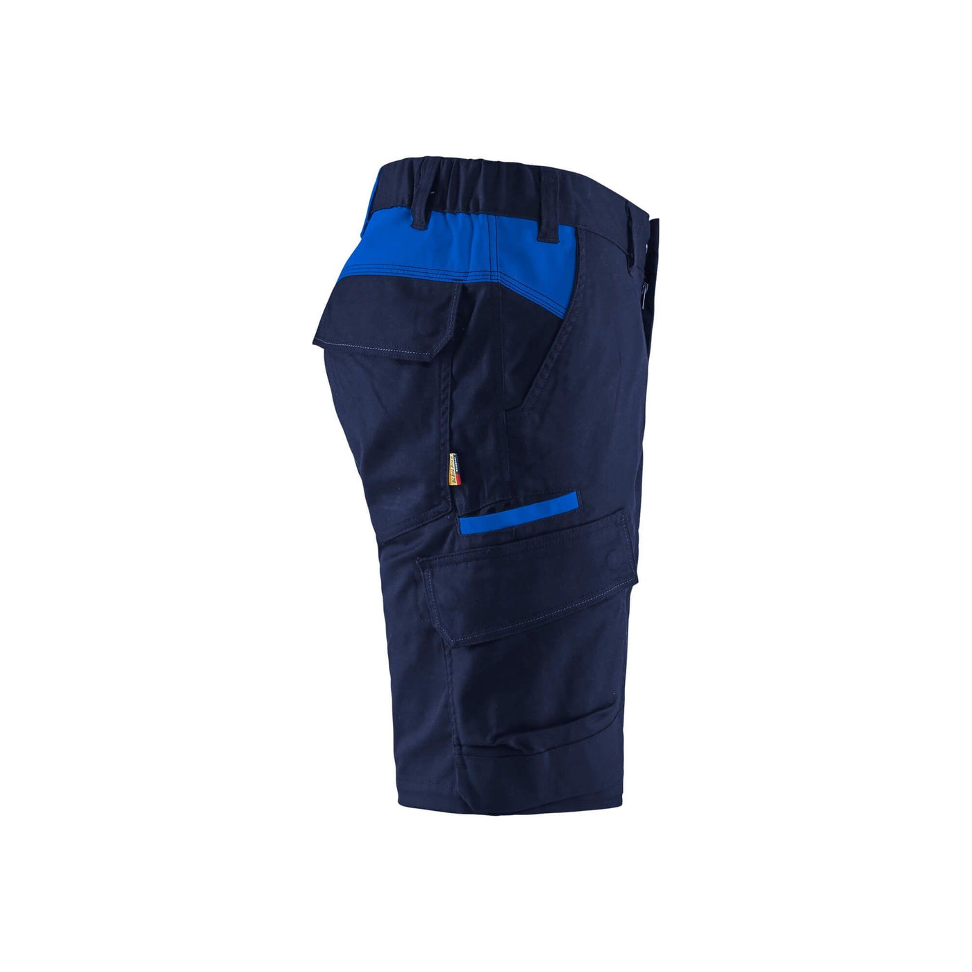 Blaklader 14461832 Stretch Shorts Industry Navy Blue/Cornflower Blue Right #colour_navy-blue-cornflower-blue