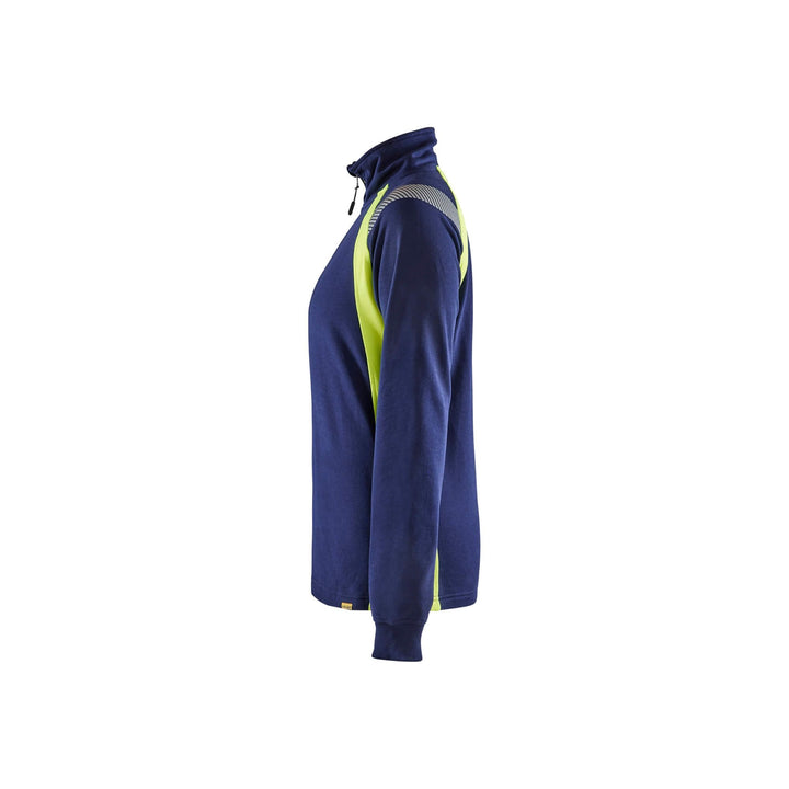 Navy Blue/Hi-Vis Yellow Left #colour_navy-blue-hi-vis-yellow