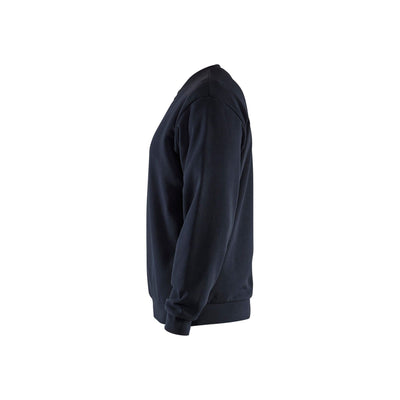 Blaklader 35851169 Sweatshirt Dark Navy Blue Left #colour_dark-navy-blue