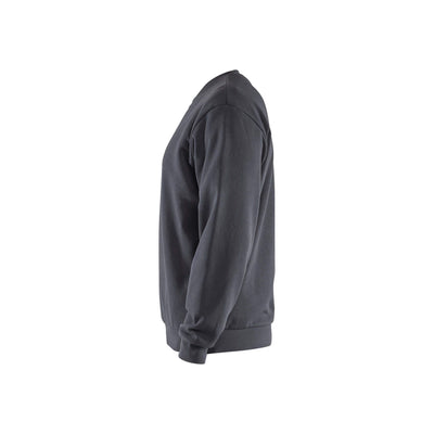 Blaklader 35851169 Sweatshirt Mid Grey Left #colour_mid-grey