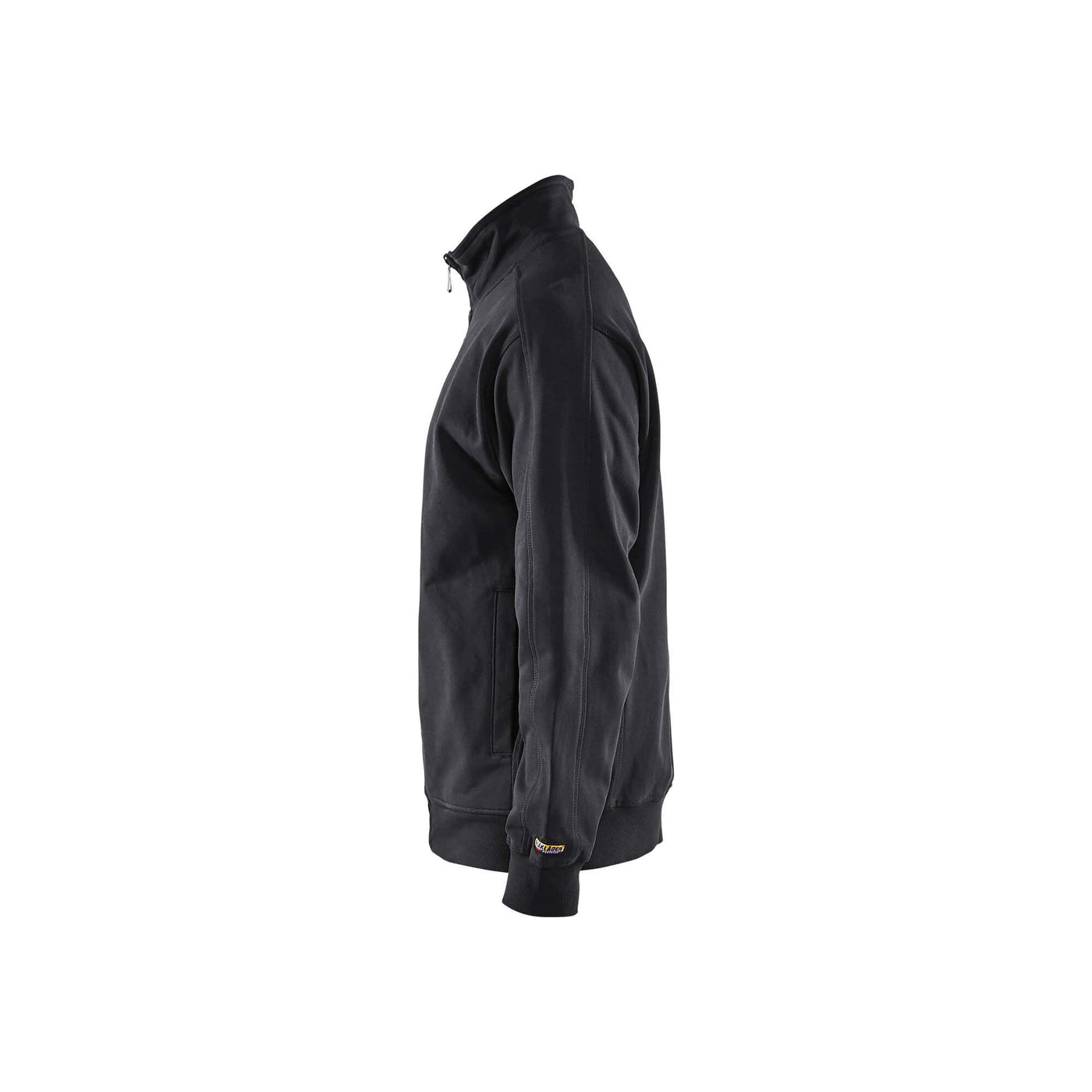 Blaklader 33491048 Sweatshirt Full Zip Black Left #colour_black