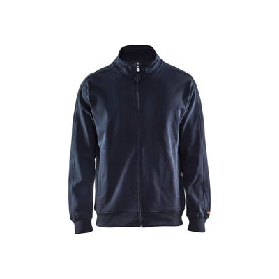 Blaklader 33491048 Sweatshirt Full Zip Dark Navy Blue Main #colour_dark-navy-blue