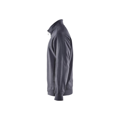 Blaklader 33491048 Sweatshirt Full Zip Grey Left #colour_grey
