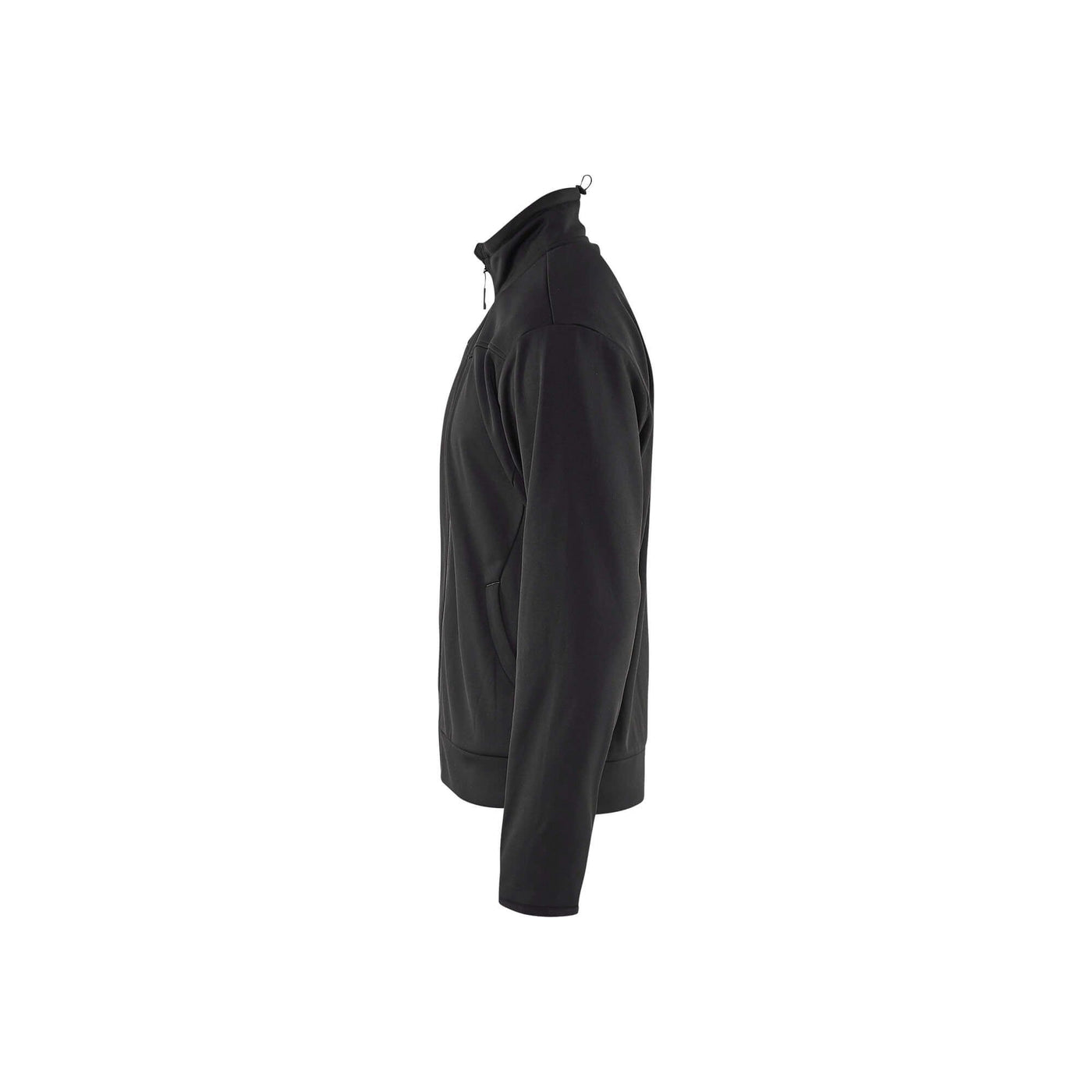 Blaklader 33622526 Sweatshirt Full Zip Black/Dark Grey Left #colour_black-dark-grey