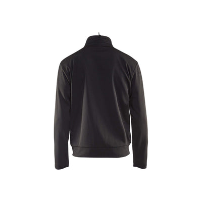 Blaklader 33622526 Sweatshirt Full Zip Black/Dark Grey Rear #colour_black-dark-grey