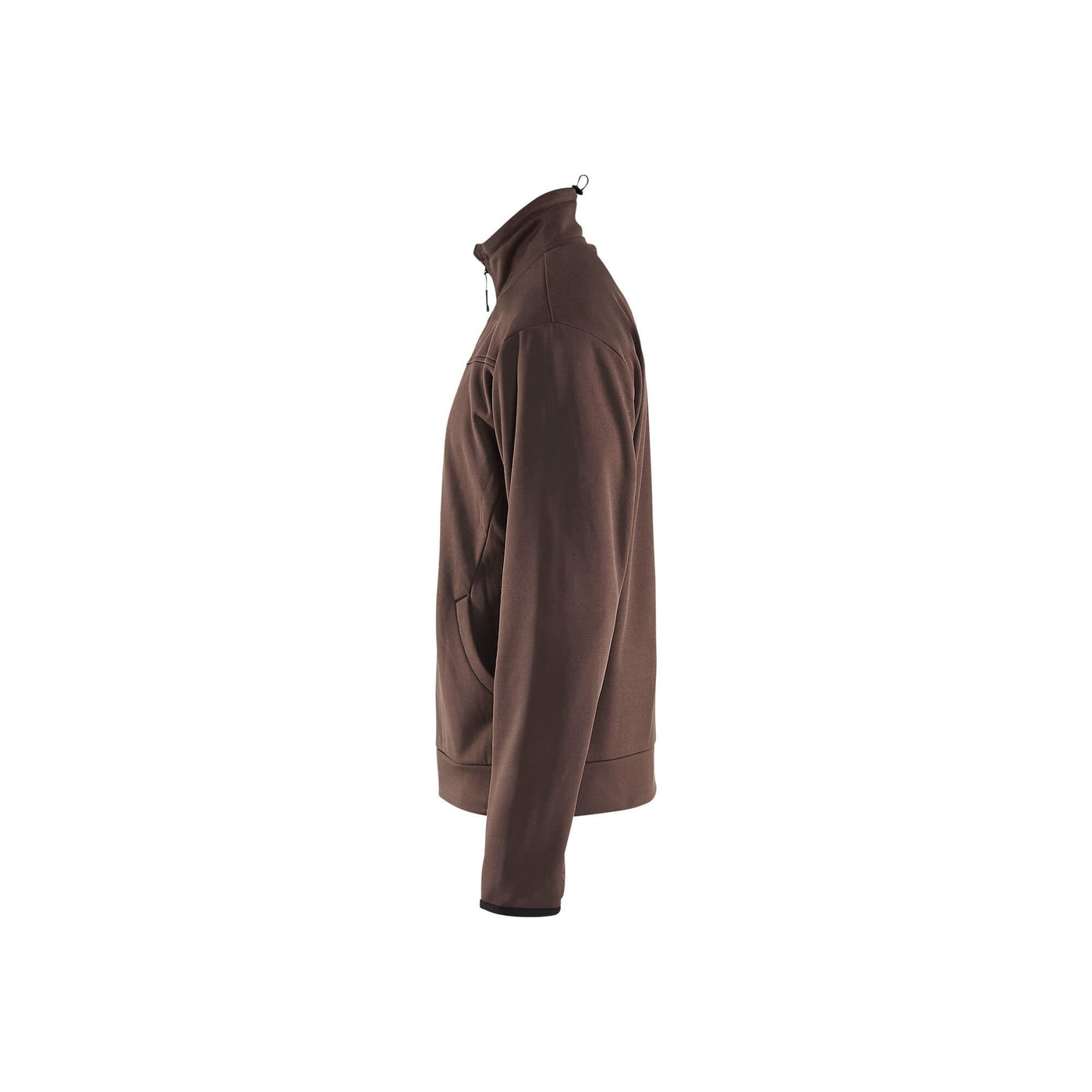 Blaklader 33622526 Sweatshirt Full Zip Brown/Black Left #colour_brown-black