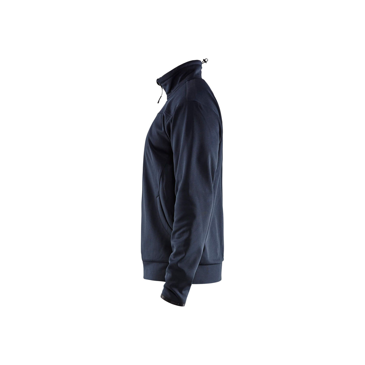 Blaklader 33622526 Sweatshirt Full Zip Dark Navy Blue/Black Left #colour_navy-blue-black