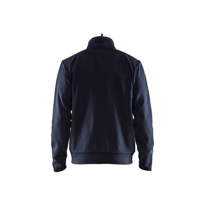 Blaklader 33622526 Sweatshirt Full Zip Dark Navy Blue/Black Rear #colour_navy-blue-black