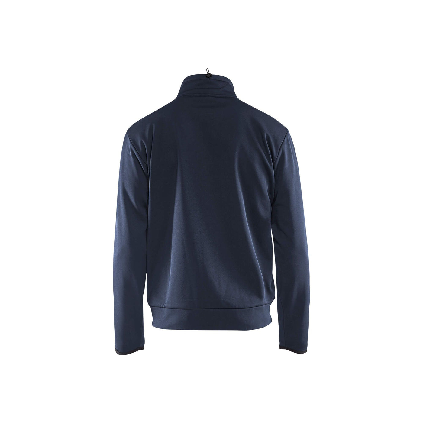 Blaklader 33622526 Sweatshirt Full Zip Dark Navy Blue/Yellow Rear #colour_dark-navy-blue-yellow