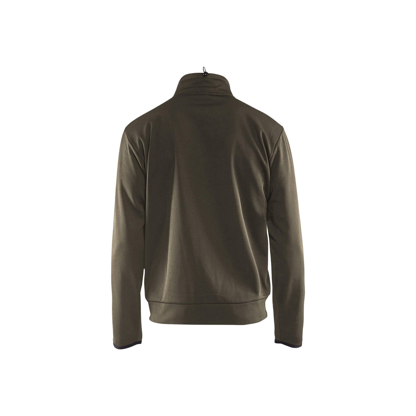 Blaklader 33622526 Sweatshirt Full Zip Dark Olive Green/Black Rear #colour_dark-olive-green-black