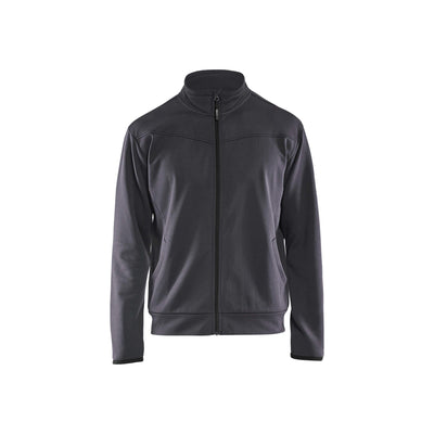 Blaklader 33622526 Sweatshirt Full Zip Mid Grey/Black Main #colour_mid-grey-black