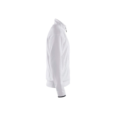 Blaklader 33622526 Sweatshirt Full Zip White/Dark Grey Right #colour_white-dark-grey