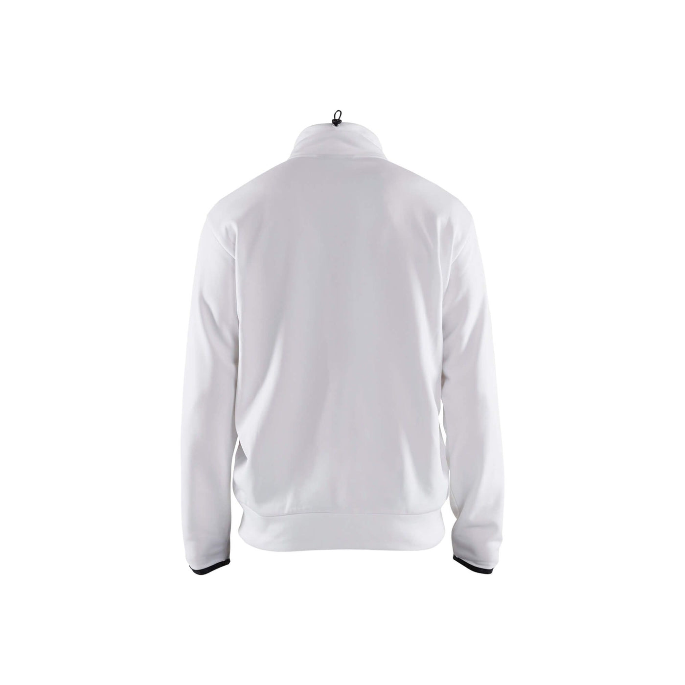 Blaklader 33622526 Sweatshirt Full Zip White/Dark Grey Rear #colour_white-dark-grey