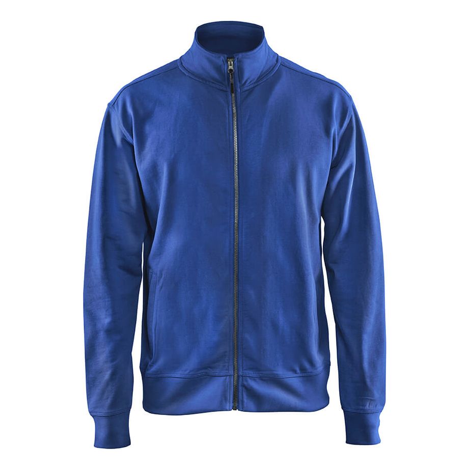 Blaklader 33711158 Sweatshirt Full Zip Cornflower Blue Main #colour_cornflower-blue