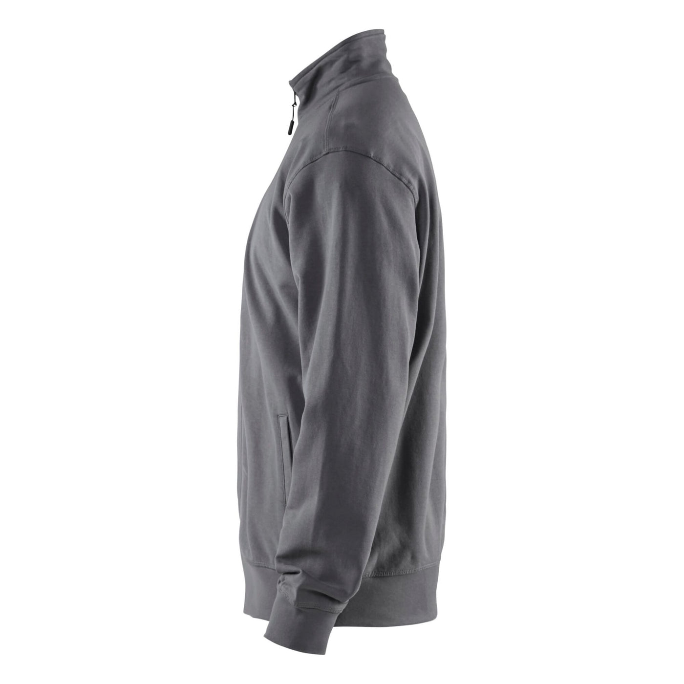 Blaklader 33711158 Sweatshirt Full Zip Dark Grey Left #colour_dark-grey