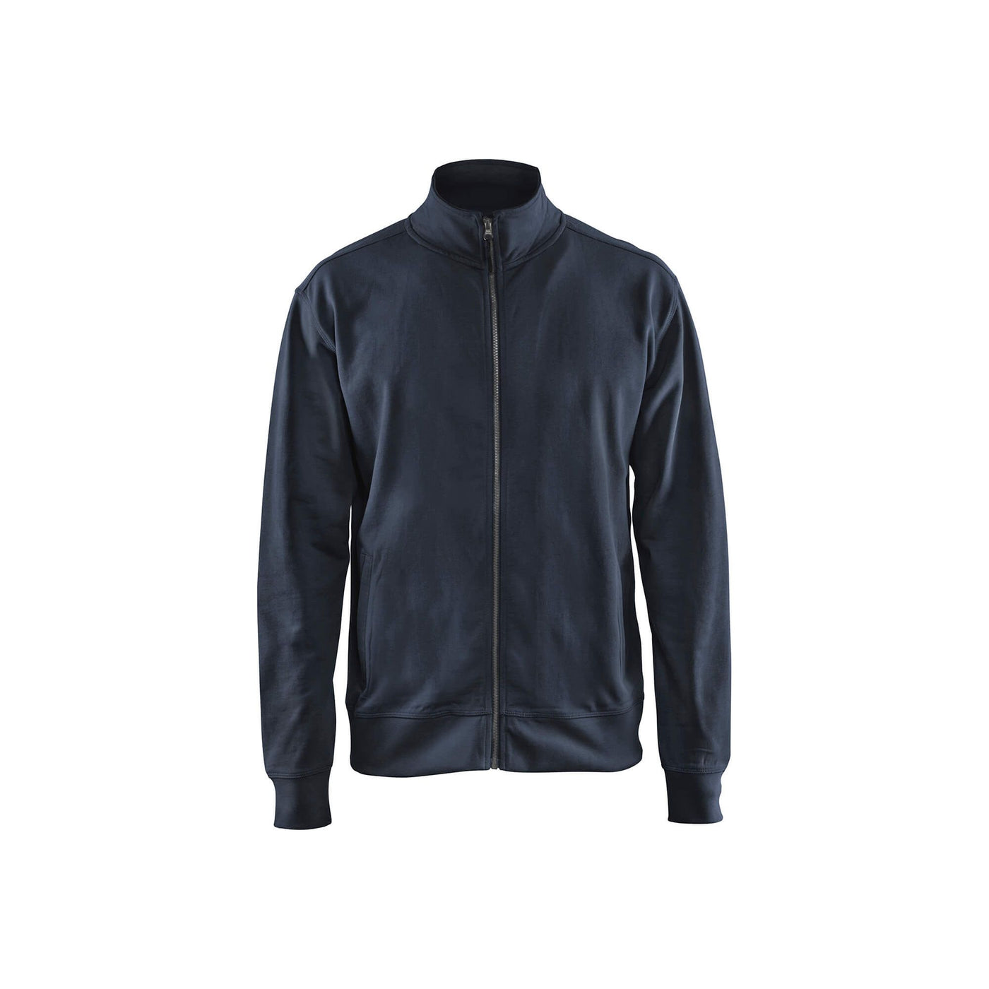 Blaklader 33711158 Sweatshirt Full Zip Dark Navy Blue Main #colour_dark-navy-blue