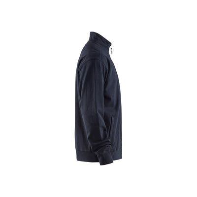 Blaklader 33711158 Sweatshirt Full Zip Dark Navy Blue Right #colour_dark-navy-blue